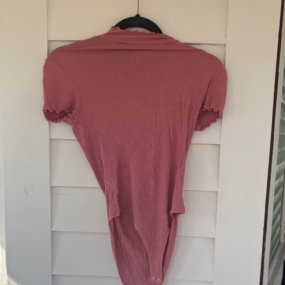 Forever 21 Dusty Rose Ribbed Top
